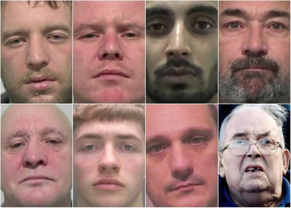 Just some of the criminals from the Sunderland area who have been locked up in the run up to Christmas.
