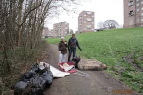 Litter Pickers In Gleadless Valley. A petition has been launched to bring cleaning services in Sheffield back in-house, with the petition founder citing Page Hall as an example of an area where the once “tidy and beautiful” streets are now so littered that residents are cleaning the streets themselves.