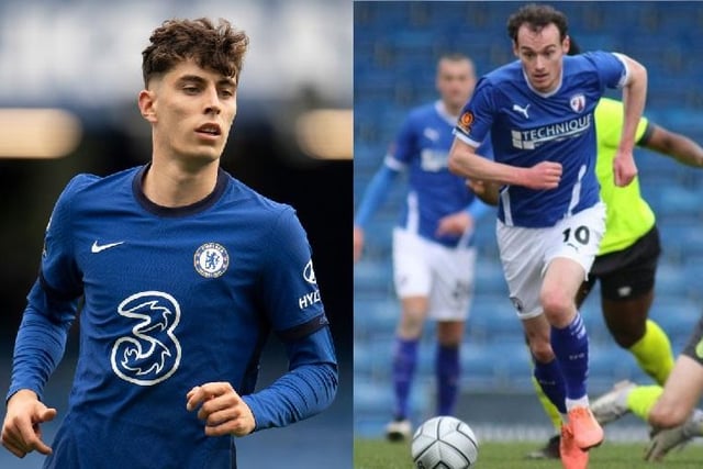 Kai Havertz joined Chelsea in the summer of 2020 for a staggering £72 million - although when you consider the natural talent he possesses, it's understandable why they paid so much. His dribbling and movement off the ball are both excellent, not to mention the fact that he scored the winning goal in last year's Champions' League final. 

Liam Mandeville has bags of talent, as evidenced by his time at Doncaster Rovers, where he scored a number of eye catching goals. His attitude has been questioned at times, but he finally seems to be focusing on his football at Chesterfield. He joined the Spirites on a free transfer in 2019.