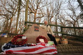The memorial to the American WW2 bomber Mi Amigo in Endcliffe Park , pictured, set to be transformed for anniversary of tragedy. Picture: Chris Etchells, National World