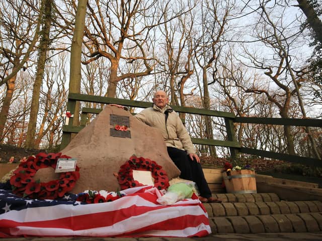 The memorial to the American WW2 bomber Mi Amigo in Endcliffe Park , pictured, set to be transformed for anniversary of tragedy. Picture: Chris Etchells, National World