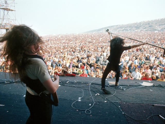 50th Anniversary of the Isle of Wight Festival Celebrated in Landmark Exhibition
Rodgers and Kossoff - Free perform at the Isle of Wight Music Festival 1970.  Photograph by Charles Everest