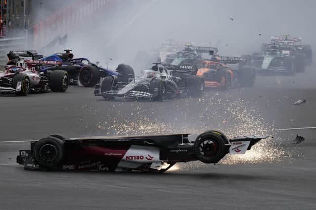 Zhou Guanyu Silverstone: Former Sheffield resident and Formula One star ‘OK’ after horrific crash. (AP Photo/Frank Augstein)