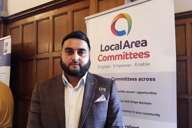 Adeel Zahman, one of the organisers of a Celebrating Diversity event held in Sheffield Town Hall