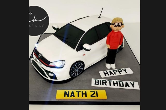 Josh loves creating cakes in the shapes of cars and other vehicles and have proved popular for people's birthdays.