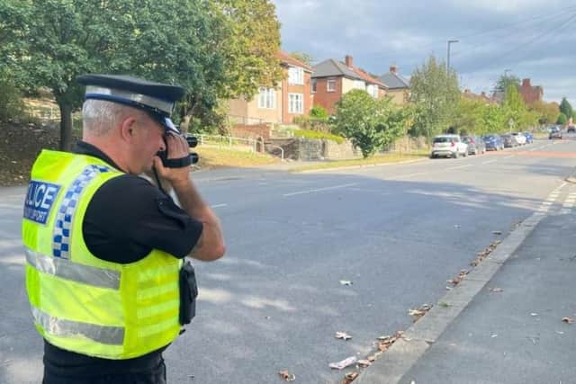 Police checking speeds on Darnall Road, Sheffield