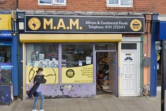 MAM African Foods in West Road near Benwell has a zero star rating following an inspection in March 2023.