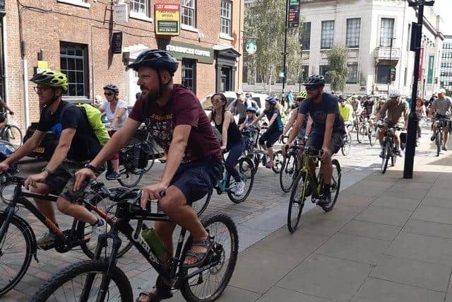 Hundreds took to the roads as Sheffield cyclists came together for their first ‘mass cycle event’ in the city