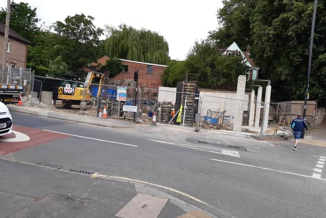 Work is finally underway to redevelop a long empty petrol station site on Springvale Road, Walkley
