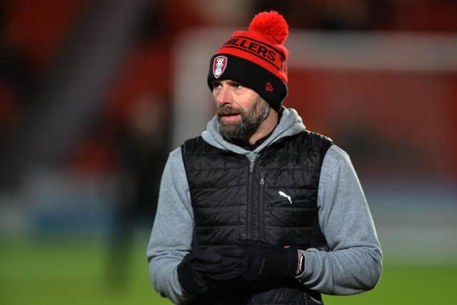 Rotherham United manager Paul Warne. Photo: Bruce Rollinson.