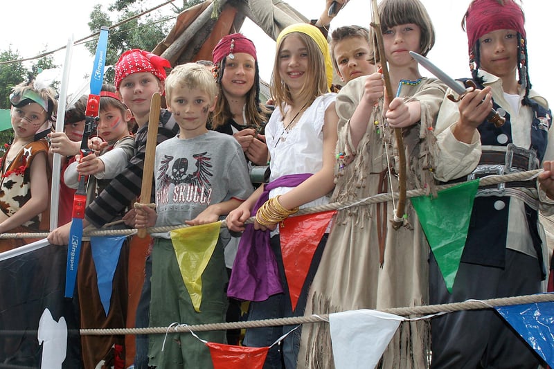 A Neverland display by the scouts for the 2009 Buxton Carnival