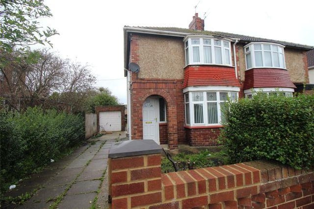 This three-bedroom semi is on offer at £90,000 with Zoopla/Castledene. No chain.