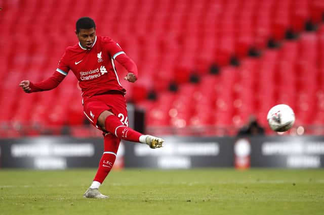 Liverpool's Rhian Brewster.  Andrew Couldridge/PA Wire.