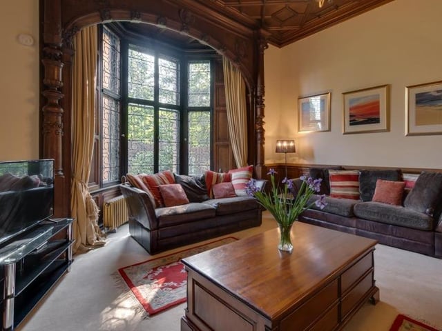 The Glasgow home has been modernised sympathetically as an expansive, comfortable family-home. But it still maintains many of its charming, historic features. This living rooms emphasises that perfect blend.