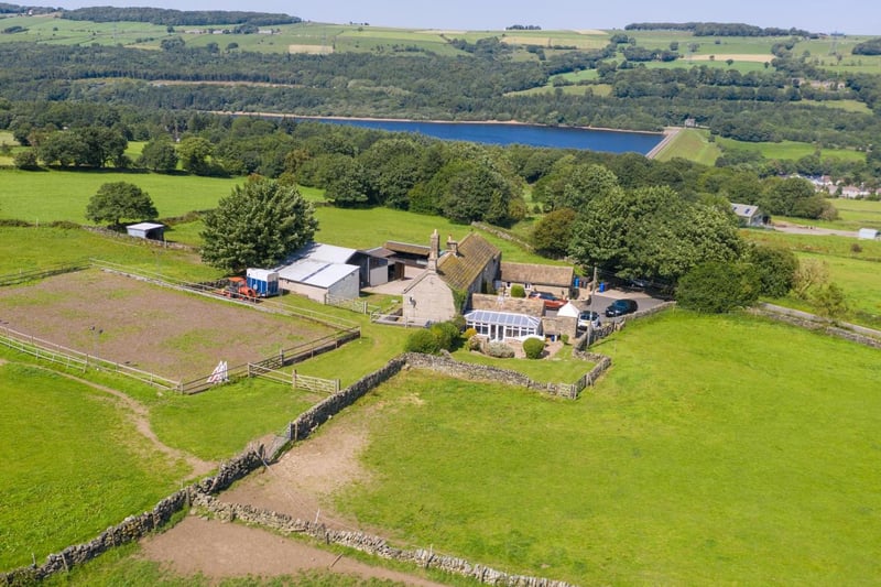 Moor House Farm is 'wrapped within open countryside resulting in the most idyllic of settings and unspoilt views in all directions', Fine & Country says.