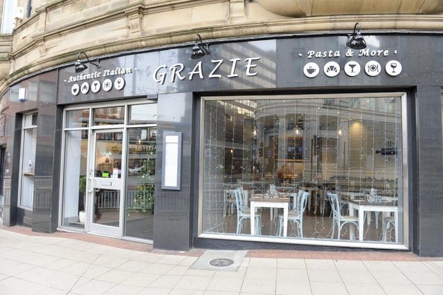 Grazie authentic Italian at Leopold Street in Sheffield is rated 4.8 out of 5, with 176 Google reviews. Customers rate the atmosphere highly