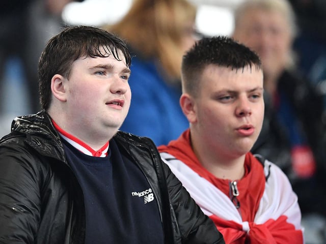 Can you spot anyone you know in the away end at Portsmouth?