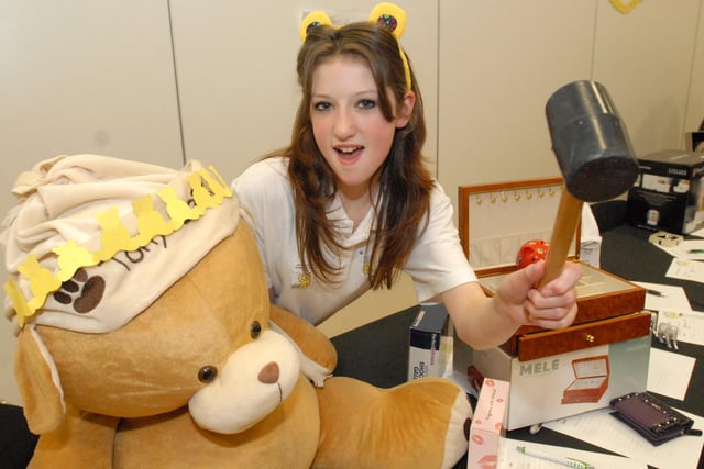 Deana Dunleavy starts the Children in Need auction at Jarrow School eight years ago. Were you there?