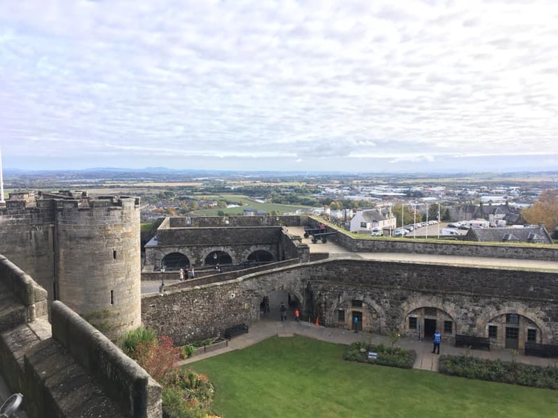 This picture was taken from the ramparts of Stirling Castle by Katy Brewer.