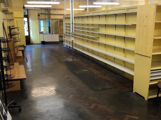 The empty shop floor