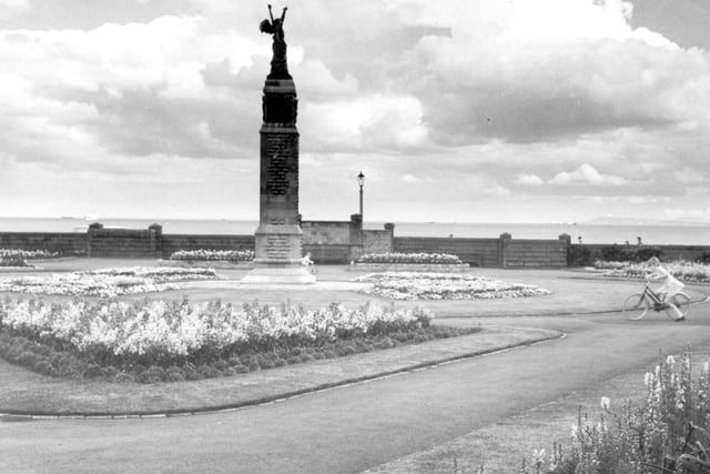 Hartlepool looked a picture for the Britain in Bloom 1972 competition. Here are the gardens of the War Memorial on the Headland.