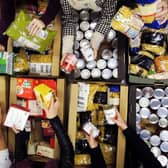 Foodbank Warehouse - Food Sorting by Volunteers