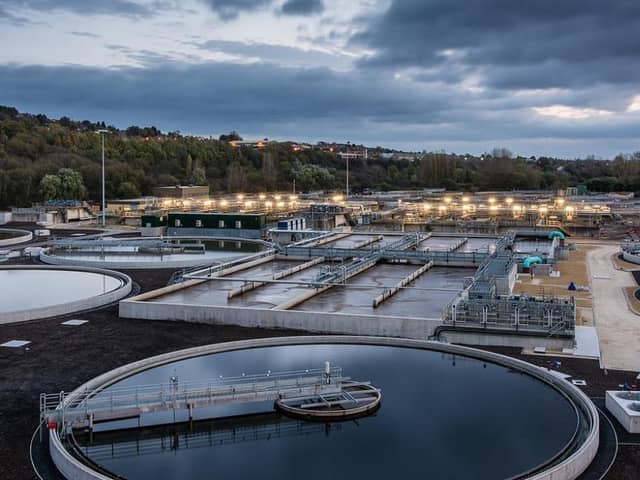 Sewage from the Blackburn Meadows wastewater treatment works in Sheffield is being analysed for traces of coronavirus to help detect local outbreaks (pic: Yorkshire Water)