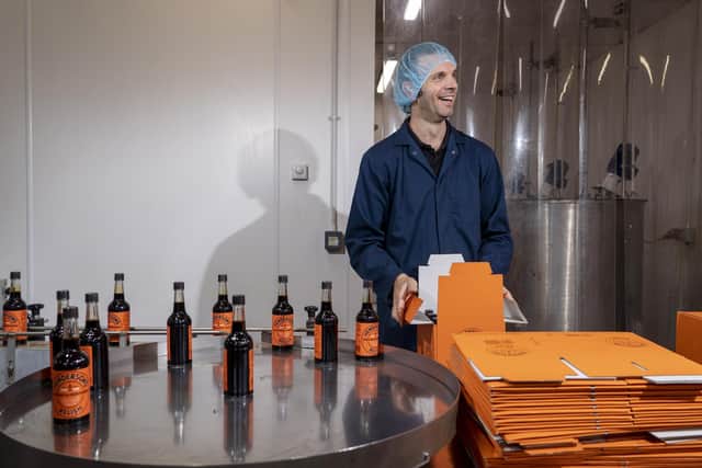 Henderson's Relish staff member at work at the factory. Picture Scott Merrylees