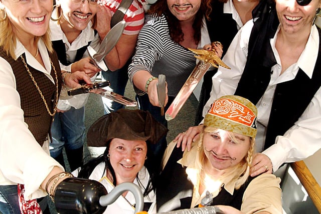 Staff at The Nottingham Building Society in Bulwell dressed up as pirates to raise money for Children In Need in 2006