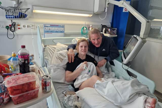 Grace Hall on the road to recovery with Steve Dakin