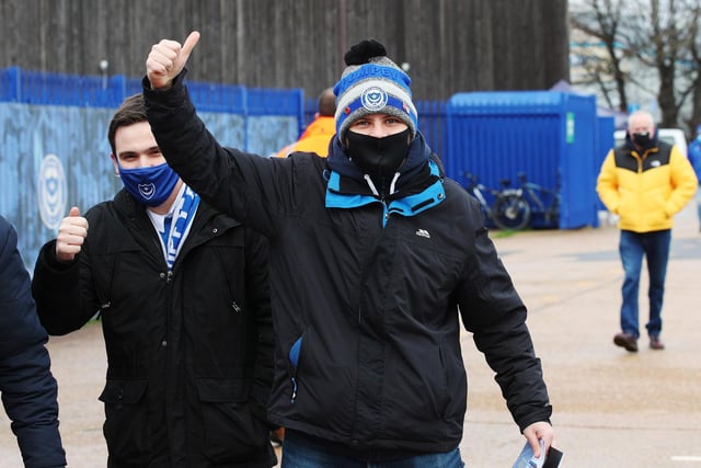 Pompey fans arrive for the first time in 9 months due to Corona restrictions