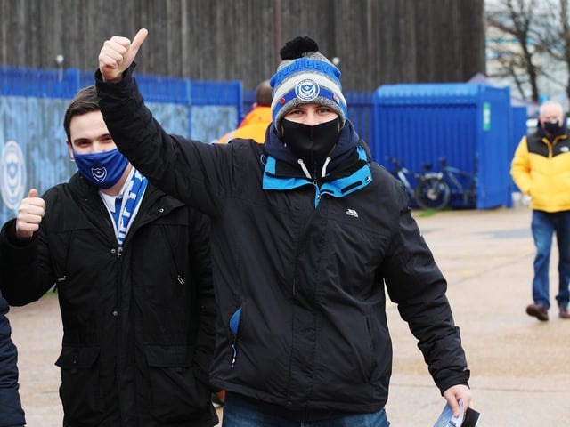 Pompey fans arrive for the first time in 9 months due to Corona restrictions