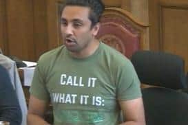 Sheffield Green Party Coun Maroof Raouf speaking during a debate on Sheffield Poverty Truth Commission at a meeting of Sheffield City Council on October 1, 2025. Picture: Sheffield Council webcast