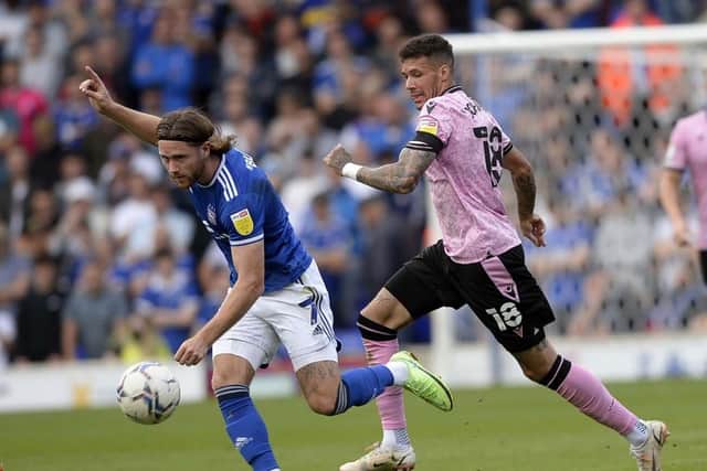 Ipswich Town's Wes Burns in action against SHeffield Wednesday earier this season
