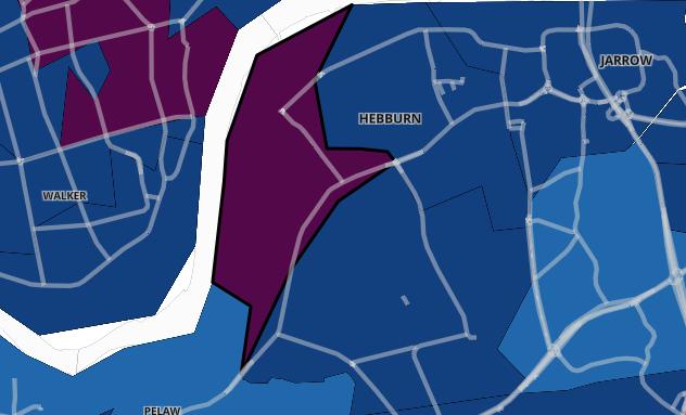 In the seven days up to November 17, Hebburn West recorded a case rate of 517 per 100,000 people. A total of 33 cases were recorded - a drop of 17.5% than the previous week.