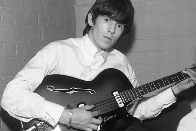 Keith Richards backstage at the Gaumont in Doncaster in 1964