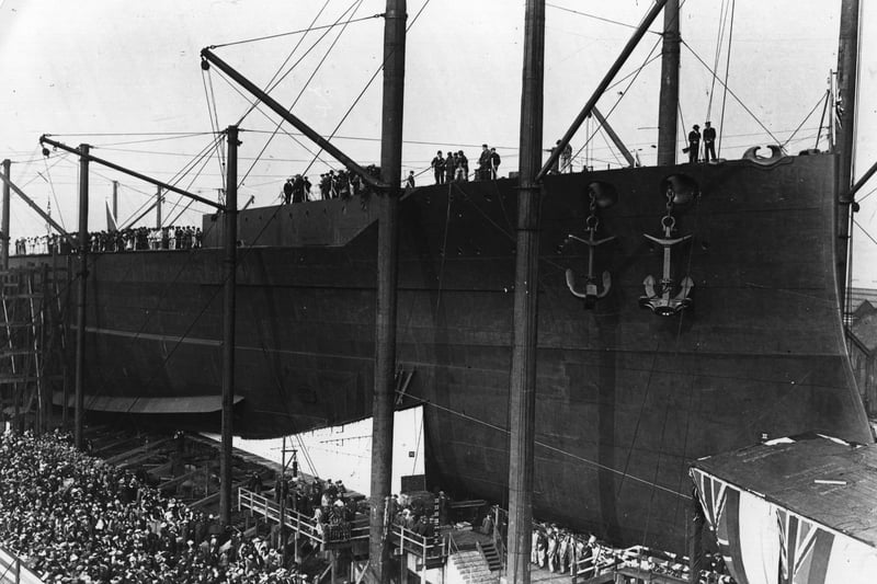The first HMS Queen Elizabeth was completed 100 years before the launch of the new one