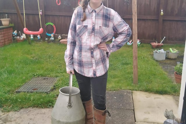 Maisy opted to dress as the farmer from Farm Boy for her last-ever World Book Day - we hope you enjoyed it!