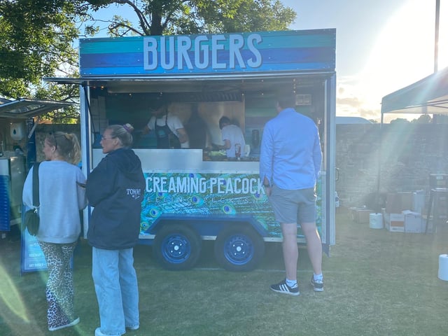 This is not just ANY burger van. Screaming Peacock is serving up the likes of wild venison burgers, pheasant burgers and peacock relish, it's a gourmet burger van well worth making a stop at.