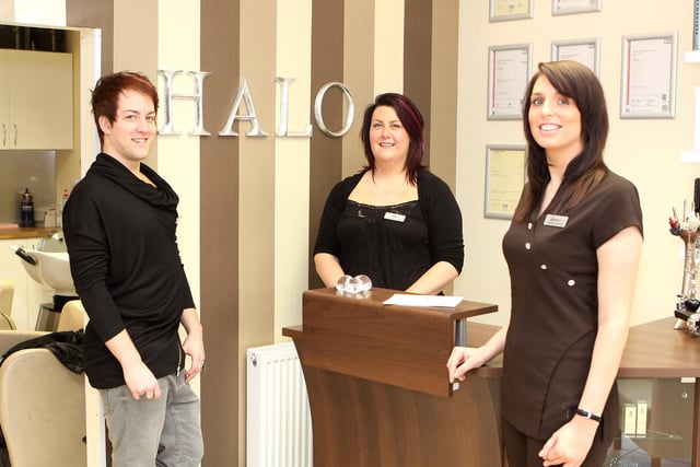 Staff from Halo Hair, Whaley Bridge back in 2011
