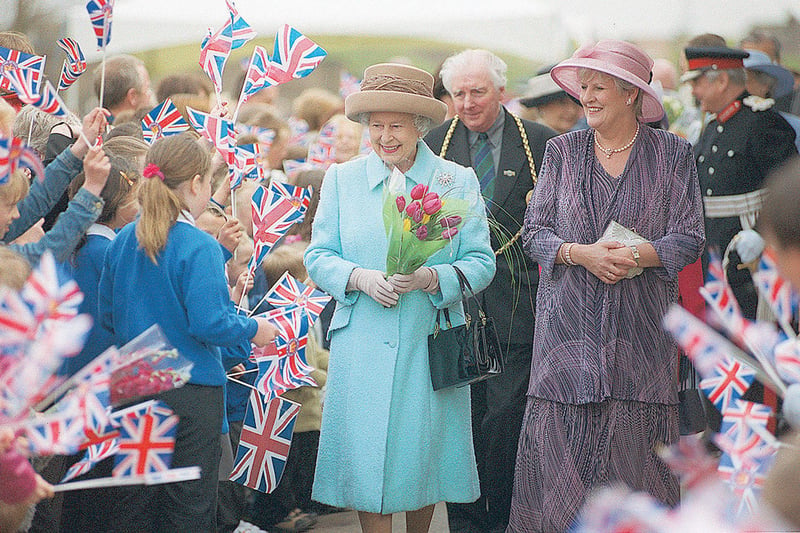 Another lovely scene from  the Queen's visit to the region.