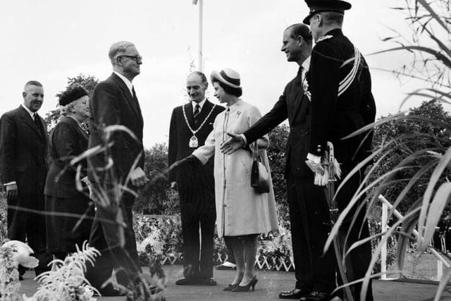 The Queen and Duke of Edinburgh at Greenyards, July 1962.
