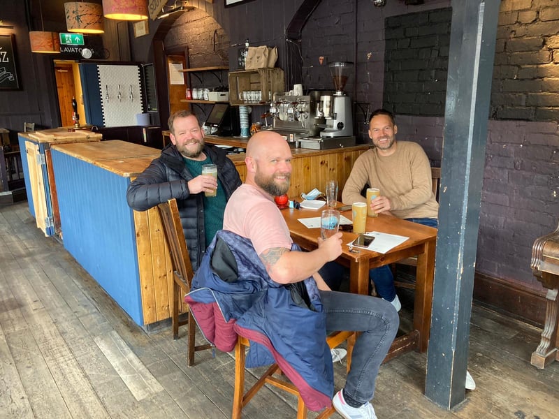 Southsea friends Ian Jones, Martin Hudson and Rupert Ronca