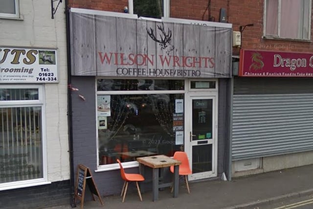 Wilson Wrights, 76, Market Street, Shirebrook, Mansfield. Rating: 5/5