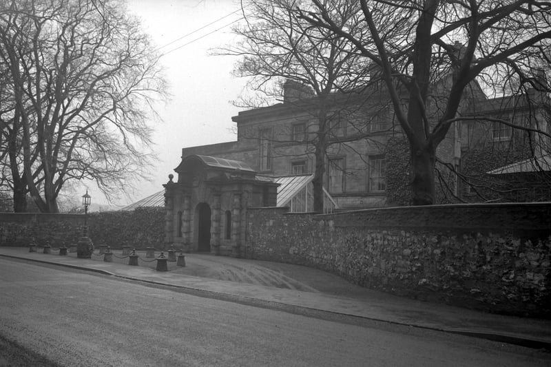 Doxford House, formerly known as Silksworth House, is situated on Warden Law Lane. This Grade II listed building was built in 1750 by William Johnson and was home to the famous Doxford shipbuilding family. Pictured here in March 1963.