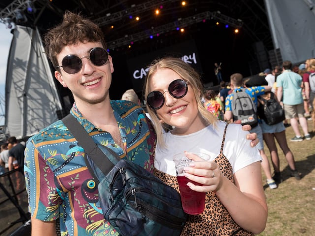 (L-R) Dominic Smart and Katie Webster at Victorious in 2019.