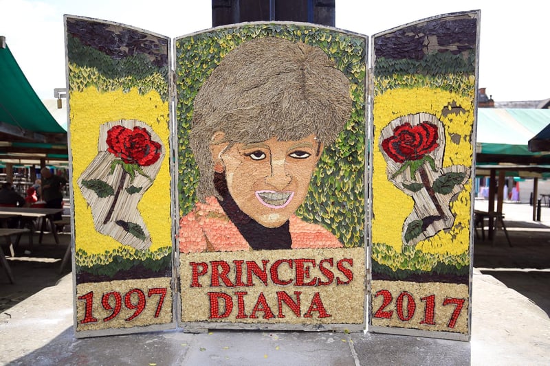 Well dressings have been staged around the market's pump for years. This depiction of Princess Diana attracted national headlines.