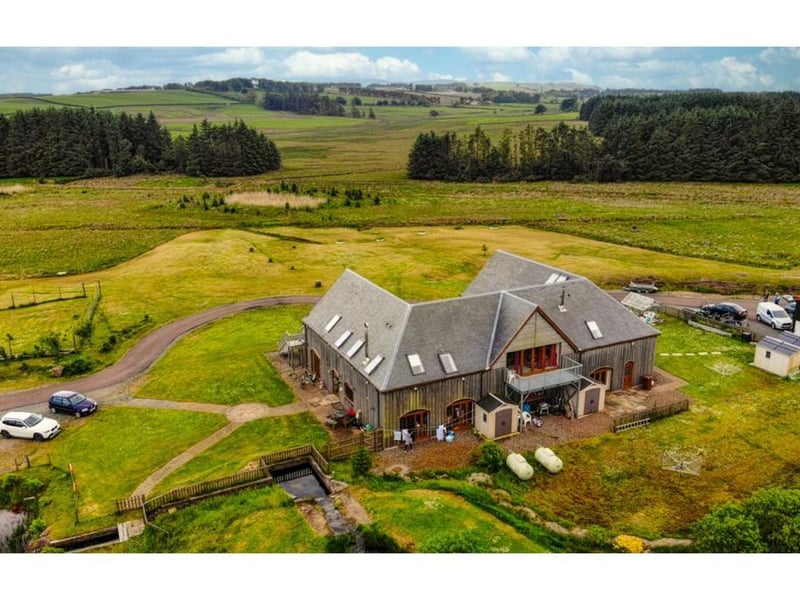 Aerial view of property.