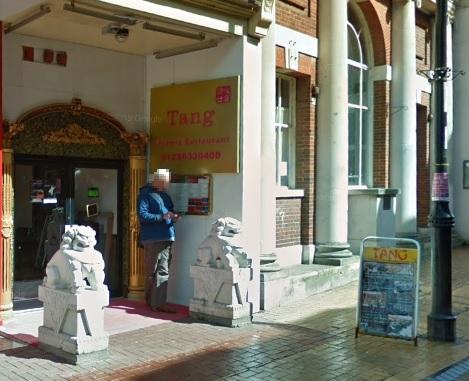 Tang Chinese Restaurant, in Winchester Street, Basingstoke, is the second best Chinese restaurant in Hampshire, according to Tripadvisor. It has a 4.5 star rating from 366 reviews, and a coveted 2021 Travellers' Choice award.