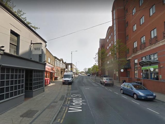There were 15 more incidents of violence and sexual offences reported near another busy area in Wood Street during June 2020.